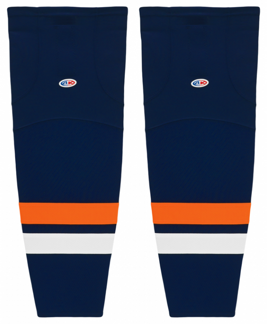 Athletic Knit (AK) HS2100-510 New York Islanders Navy Mesh Ice Hockey Socks - PSH Sports