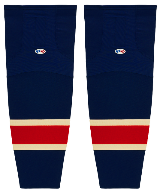 Athletic Knit (AK) HS2100-512 New York Rangers Heritage Navy Mesh Ice Hockey Socks - PSH Sports