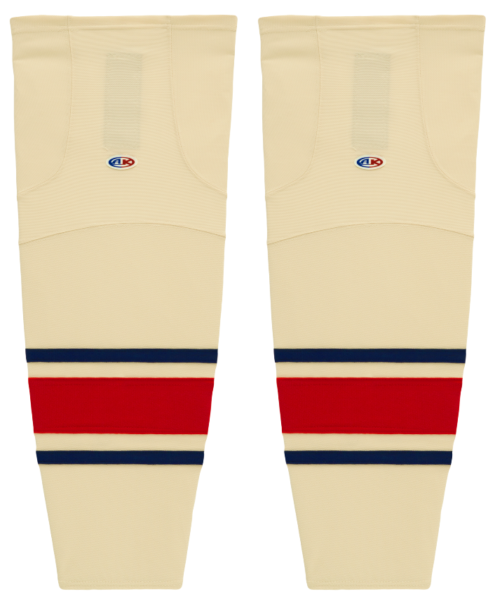Athletic Knit (AK) HS2100-513 New York Rangers Winter Classic Sand Mesh Ice Hockey Socks - PSH Sports