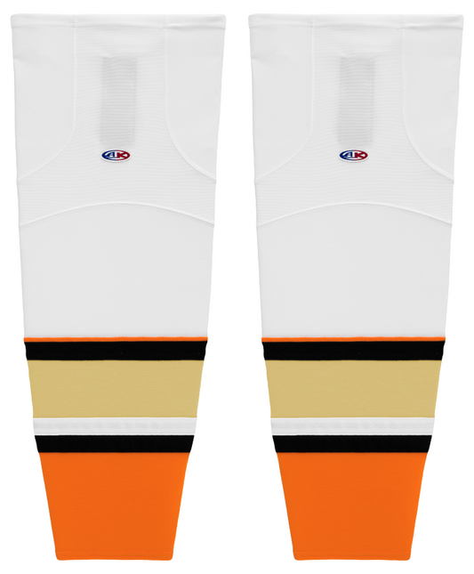 Athletic Knit (AK) HS2100-539 2014 Anaheim Ducks White Mesh Ice Hockey Socks - PSH Sports