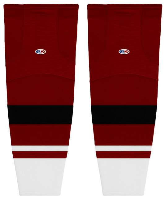 Athletic Knit (AK) HS2100-582 2015 Arizona Coyotes AV Red Mesh Ice Hockey Socks - PSH Sports
