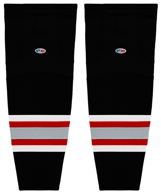 Athletic Knit (AK) HS2100-610 Buffalo Sabres Black Mesh Ice Hockey Socks - PSH Sports