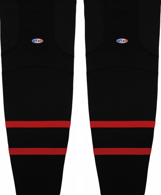 Athletic Knit (AK) HS2100-700 2021 Ottawa Senators Black Mesh Ice Hockey Socks - PSH Sports