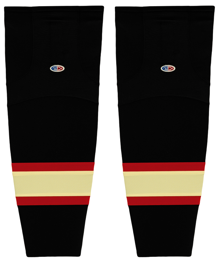 Athletic Knit (AK) HS2100-715 Chicago Blackhawks Winter Classic Black Mesh Ice Hockey Socks - PSH Sports