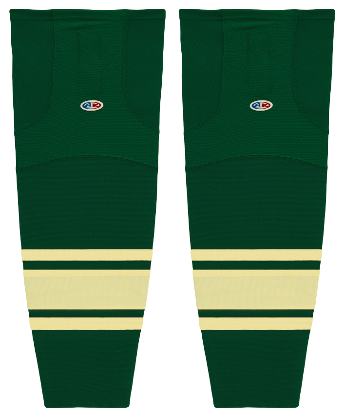 Athletic Knit (AK) HS2100-730 2004 NHL All Stars Dark Green Mesh Ice Hockey Socks - PSH Sports