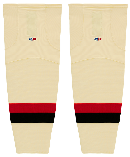 Athletic Knit (AK) HS2100-734 Ottawa Senators Heritage Classic Sand Mesh Ice Hockey Socks - PSH Sports