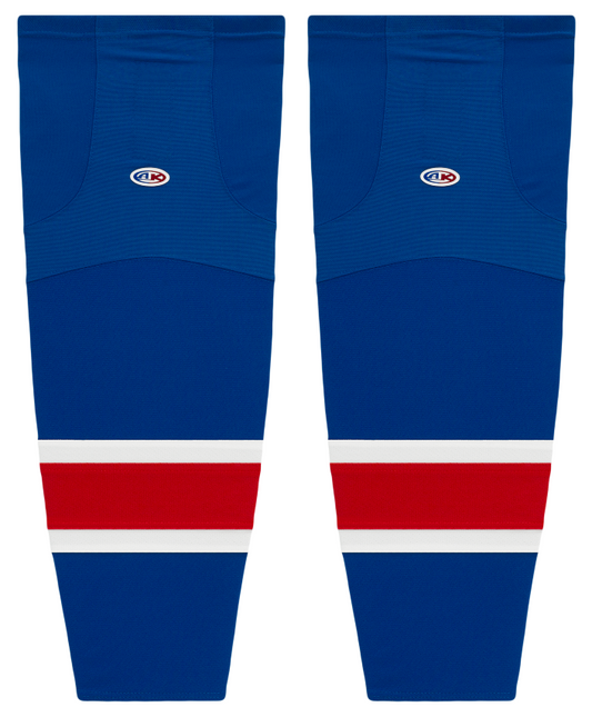 Athletic Knit (AK) HS2100-812 New York Rangers Royal Blue Mesh Ice Hockey Socks - PSH Sports