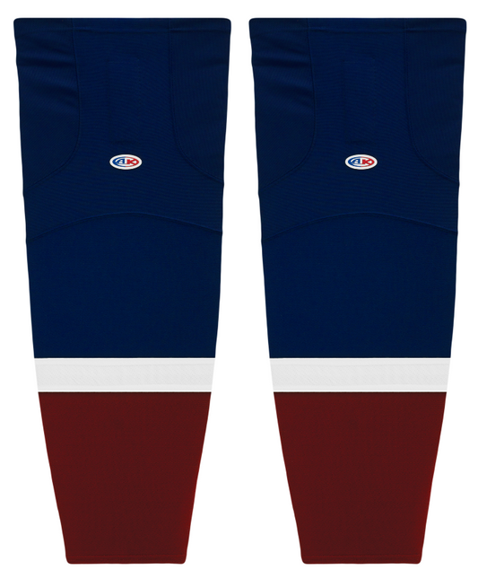 Athletic Knit (AK) HS2100-844 2015 Colorado Avalanche Third Navy Mesh Ice Hockey Socks - PSH Sports
