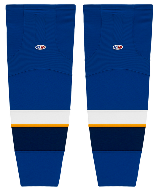 Athletic Knit (AK) HS2100-846 2011 St. Louis Blues Royal Blue Mesh Ice Hockey Socks - PSH Sports