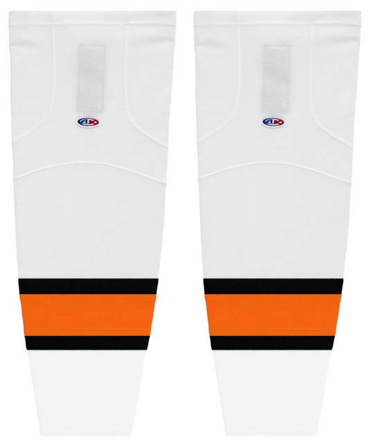 Athletic Knit (AK) HS2100-859 Philadelphia Flyers White Mesh Ice Hockey Socks - PSH Sports