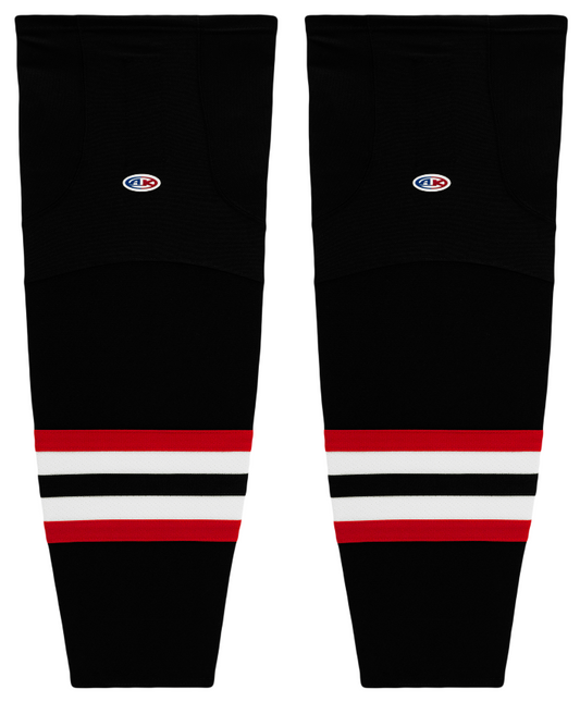 Athletic Knit (AK) HS2100-936 2009 Ottawa Senators Third Black Mesh Ice Hockey Socks - PSH Sports