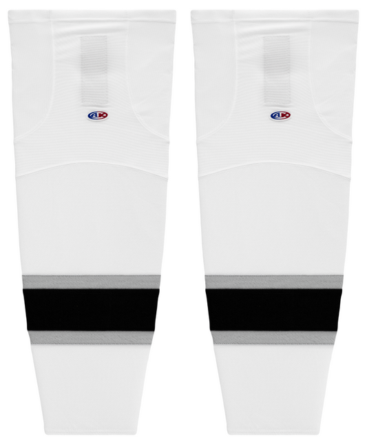 Athletic Knit (AK) HS2100-942 Old Los Angeles Kings White Mesh Ice Hockey Socks - PSH Sports