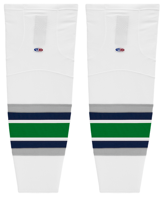 Athletic Knit (AK) HS2100-944 Hartford Whalers White Mesh Ice Hockey Socks - PSH Sports