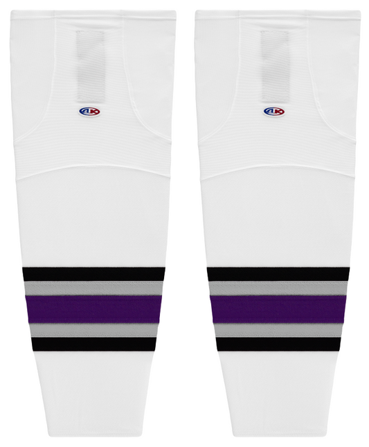Athletic Knit (AK) HS2100-952 1998 Los Angeles Kings White Mesh Ice Hockey Socks - PSH Sports