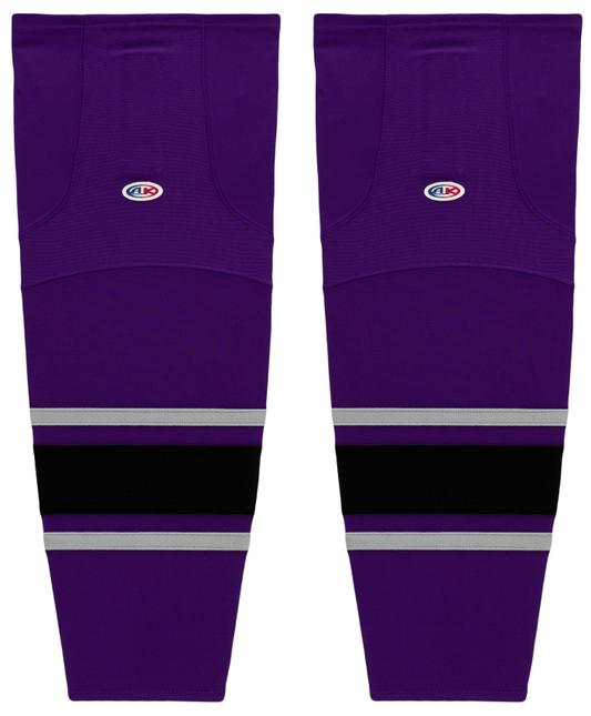 Athletic Knit (AK) HS2100-953 New Los Angeles Kings Third Purple Mesh Ice Hockey Socks - PSH Sports