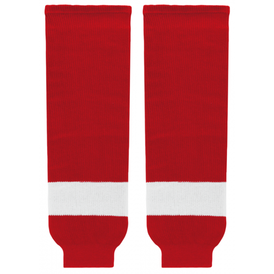 Athletic Knit (AK) HS630-202 Detroit Red Wings Red Knit Ice Hockey Socks - PSH Sports
