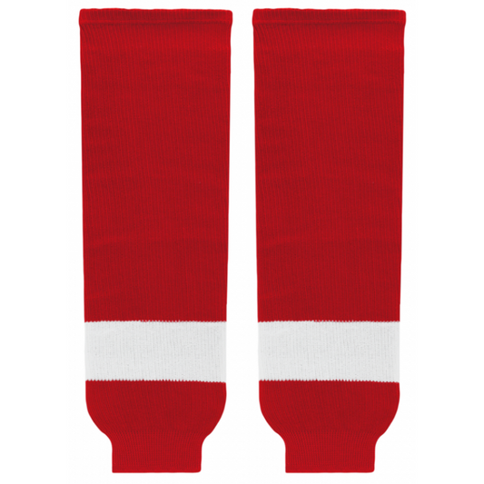 Athletic Knit (AK) HS630-202 Detroit Red Wings Red Knit Ice Hockey Socks - PSH Sports
