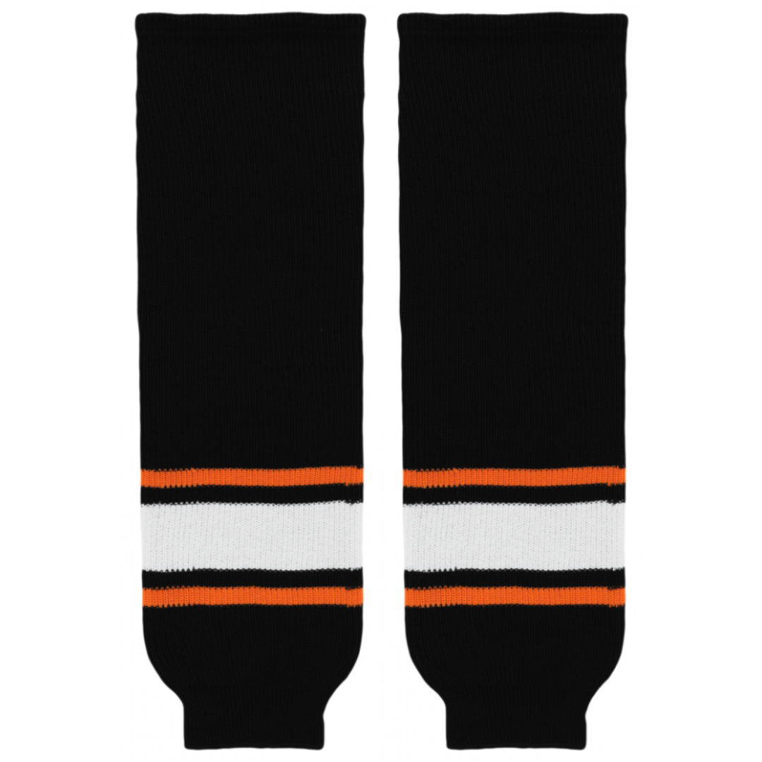 Athletic Knit (AK) HS630-624 Philadelphia Flyers Third Black Knit Ice Hockey Socks - PSH Sports