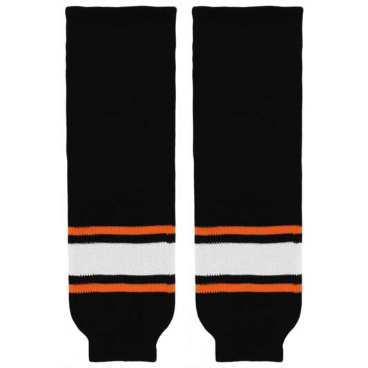 Athletic Knit (AK) HS630-624 Philadelphia Flyers Third Black Knit Ice Hockey Socks - PSH Sports