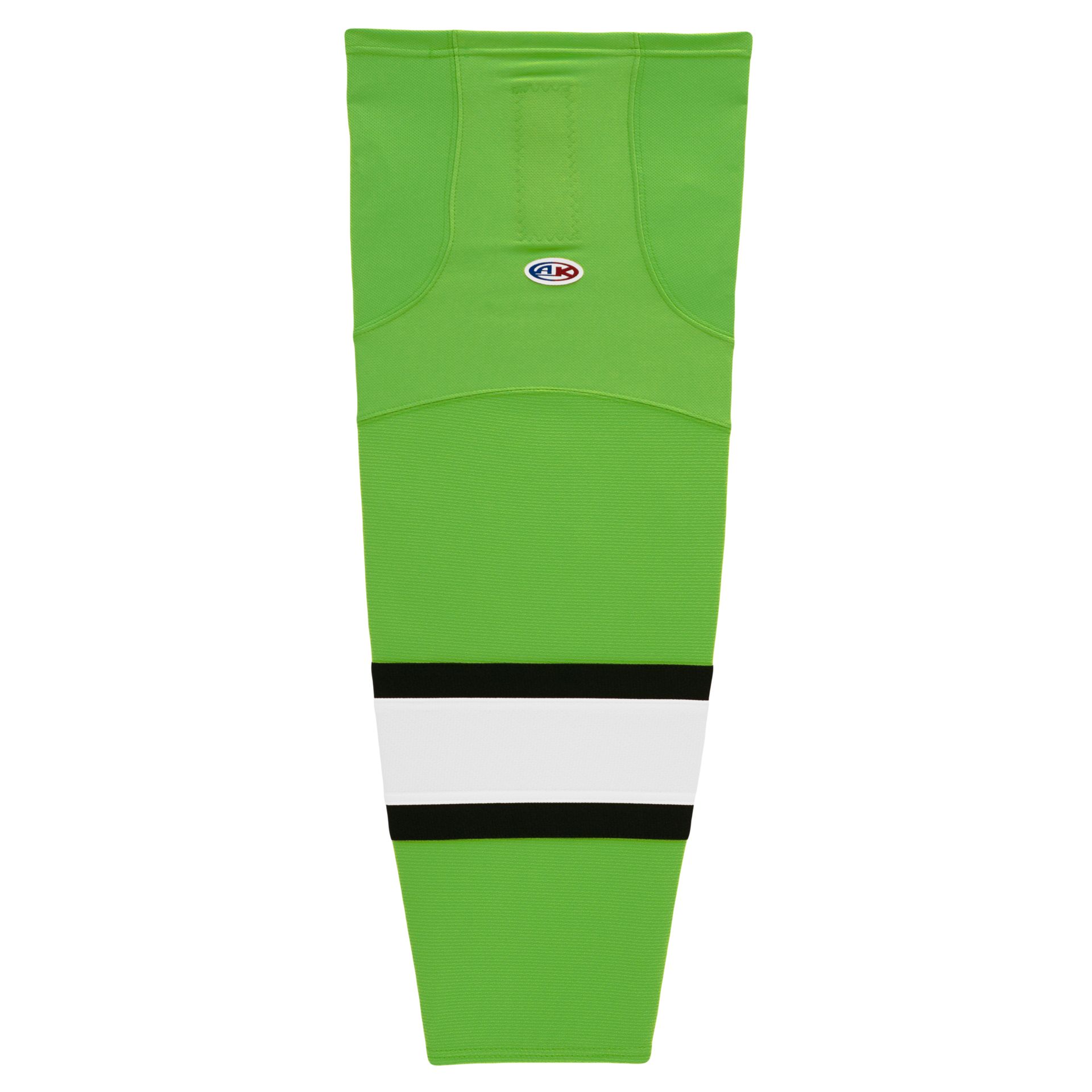 Athletic Knit (AK) HS2100-107 Lime Green/Black/White Mesh Ice Hockey Socks - PSH Sports