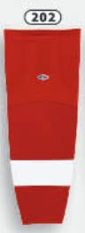 Athletic Knit (AK) HS2100-202 Detroit Red Wings Red Mesh Ice Hockey Socks - PSH Sports