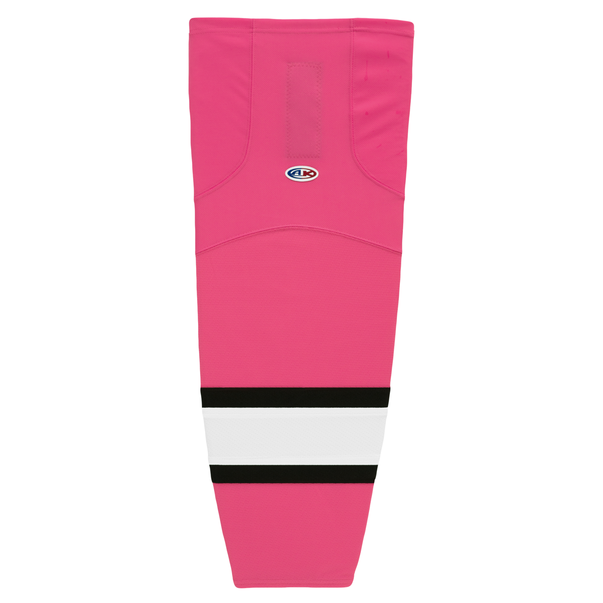 Athletic Knit (AK) HS2100-272 Pink/White/Black Mesh Ice Hockey Socks - PSH Sports