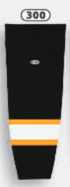 Athletic Knit (AK) HS2100-300 Boston Bruins Black Mesh Ice Hockey Socks - PSH Sports