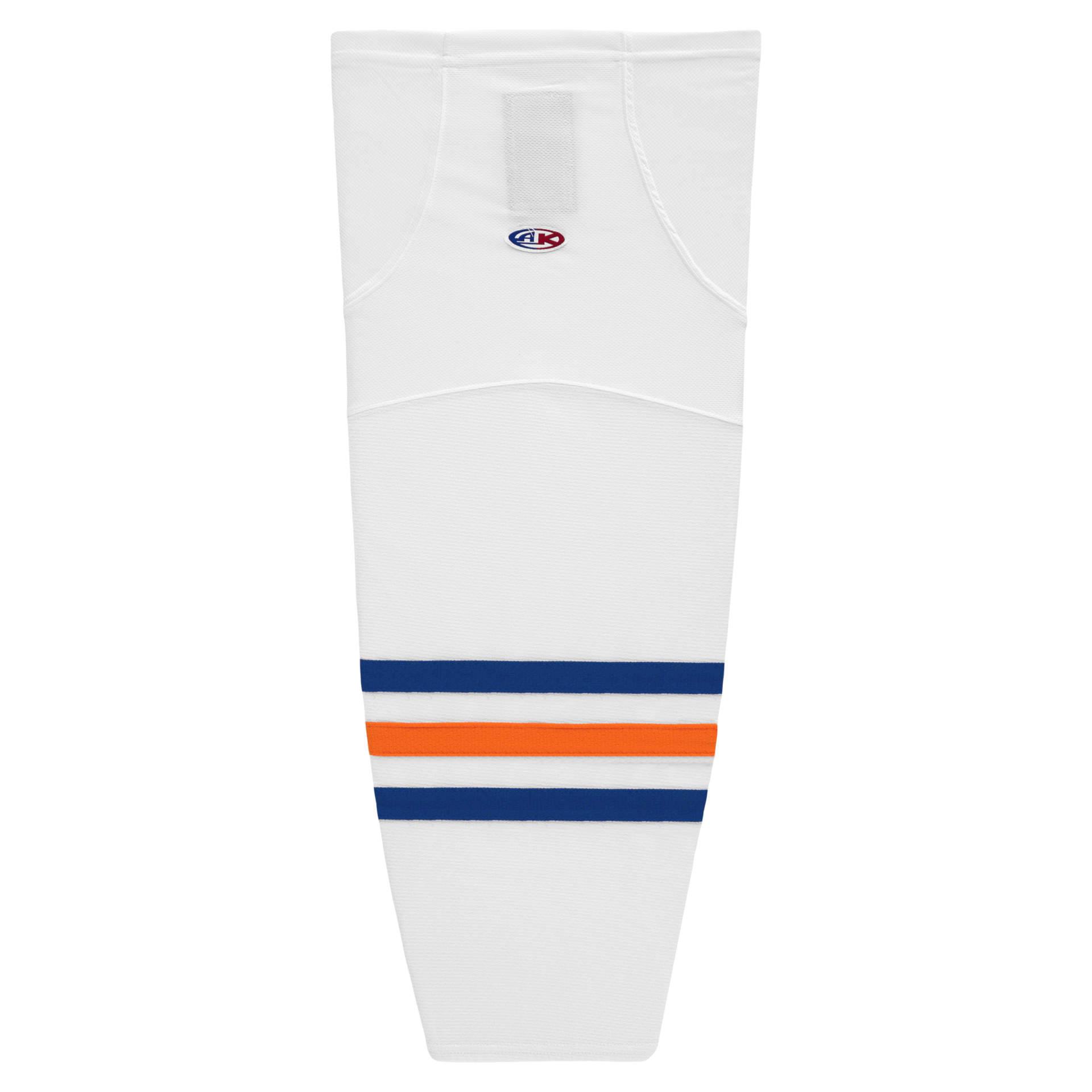 Athletic Knit (AK) HS2100-321 Edmonton Oilers White Mesh Ice Hockey Socks - PSH Sports