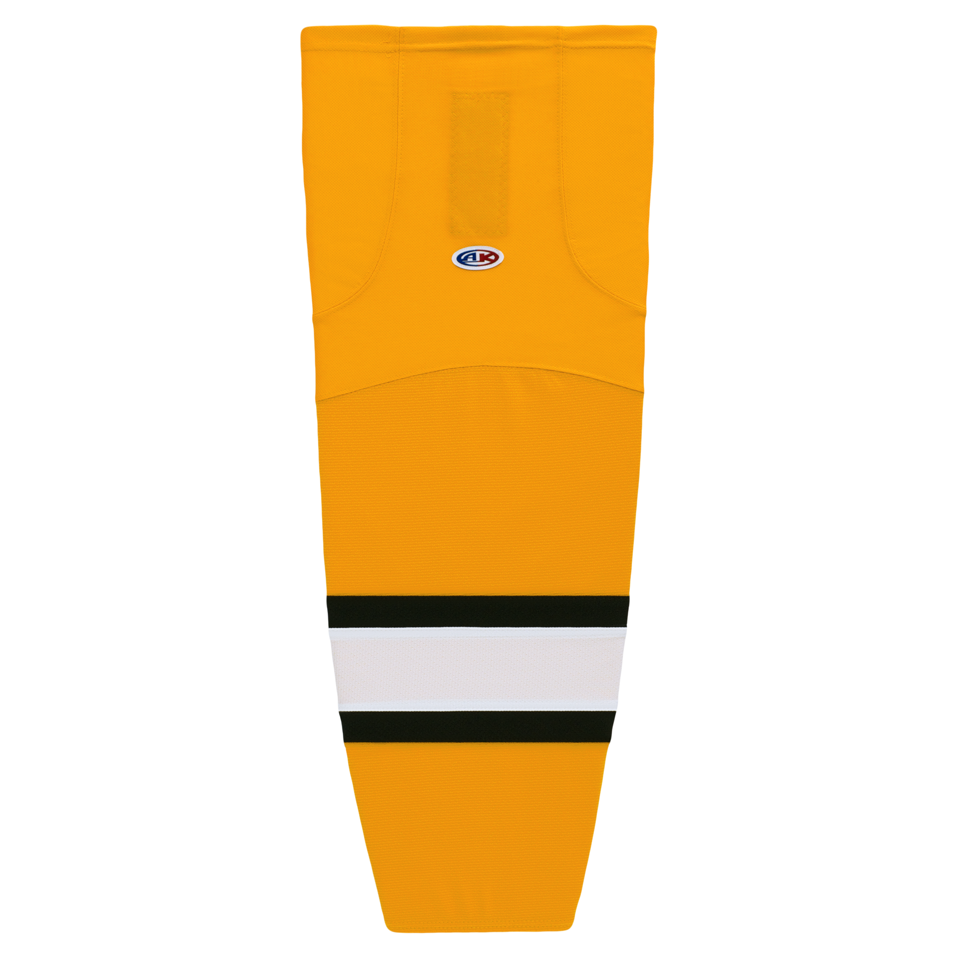 Athletic Knit (AK) HS2100-329 Gold/White/Black Mesh Ice Hockey Socks - PSH Sports