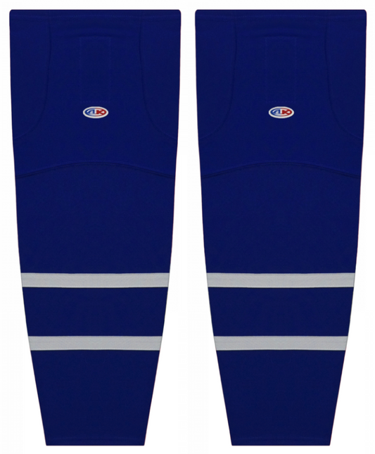 Athletic Knit (AK) HS2100-332 2021 Toronto Maple Leafs Reverse Retro Royal Blue Mesh Ice Hockey Socks - PSH Sports