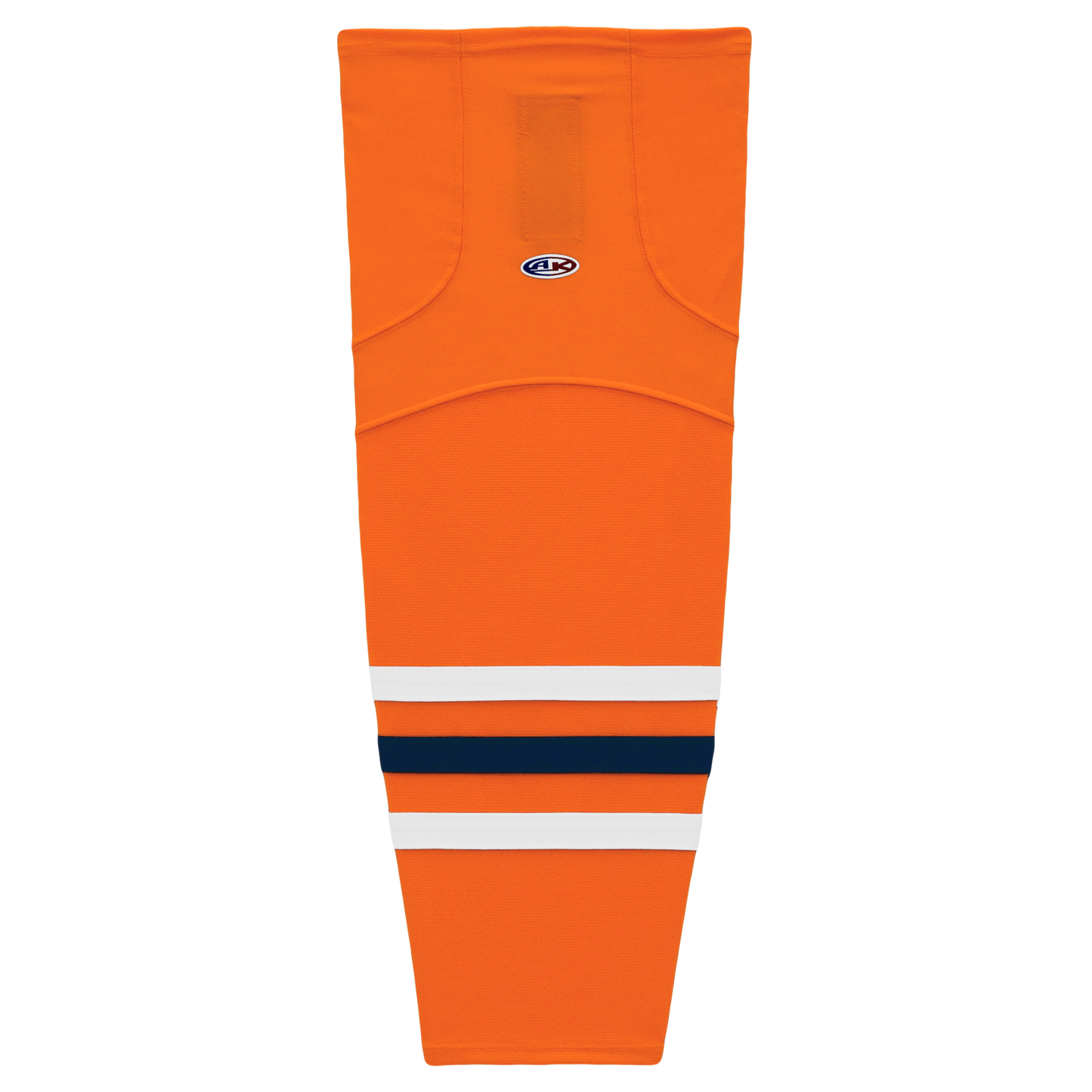 Athletic Knit (AK) HS2100-369 2017 Edmonton Oilers Orange Mesh Ice Hockey Socks - PSH Sports