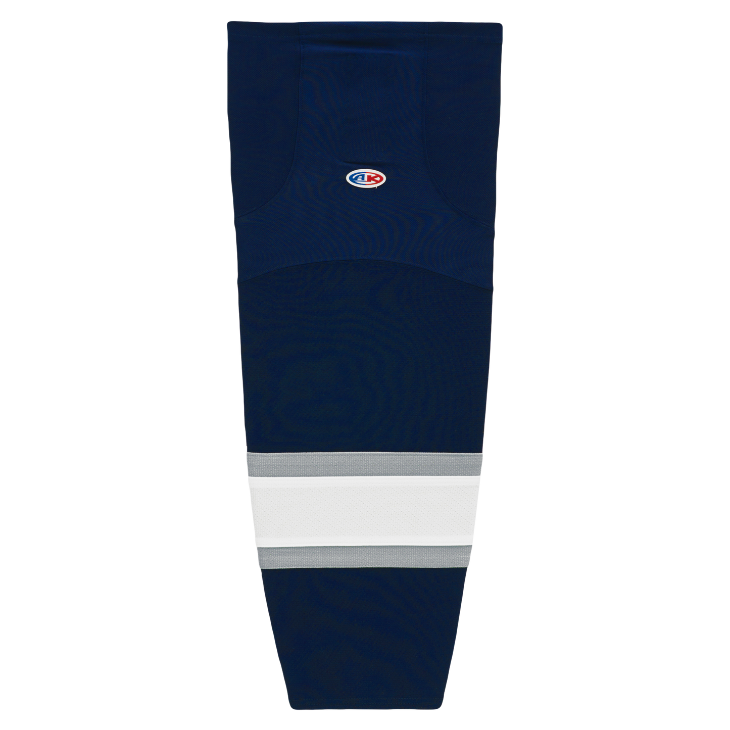 Athletic Knit (AK) HS2100-370 2002 Edmonton Oilers Third Navy Mesh Ice Hockey Socks - PSH Sports