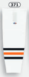 Athletic Knit (AK) HS2100-371 2017 Edmonton Oilers White Mesh Ice Hockey Socks - PSH Sports