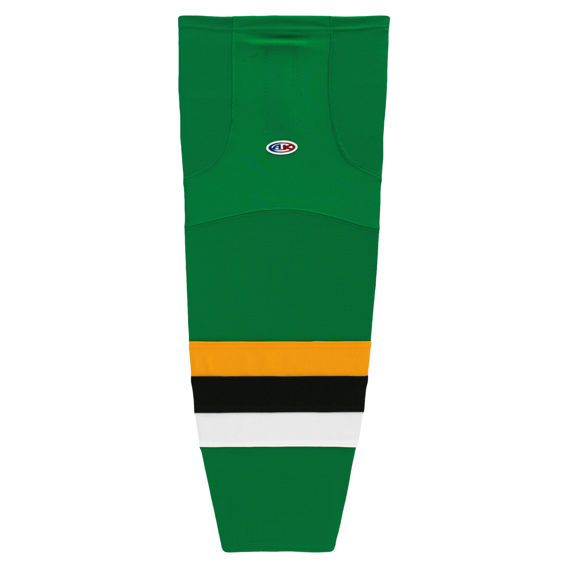 Athletic Knit (AK) HS2100-406 Minnesota North Stars Kelly Green with Black Stripe Mesh Ice Hockey Socks - PSH Sports