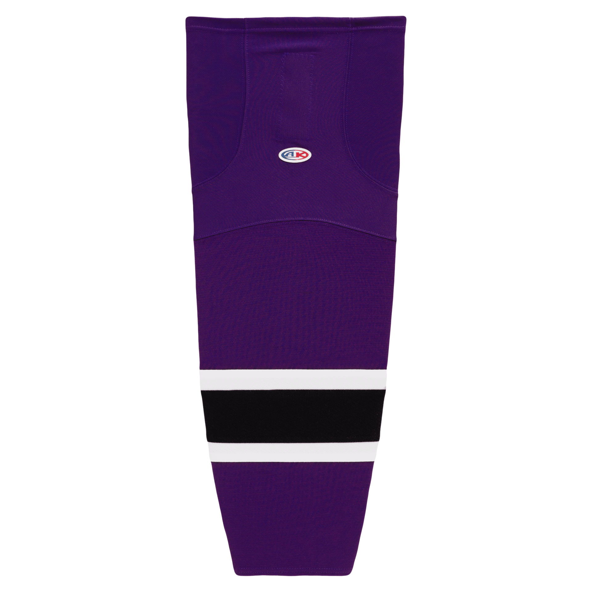 Athletic Knit (AK) HS2100-438 Purple/White/Black Mesh Ice Hockey Socks - PSH Sports