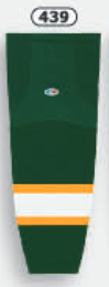 Athletic Knit (AK) HS2100-439 Dark Green/Gold/White Mesh Ice Hockey Socks - PSH Sports
