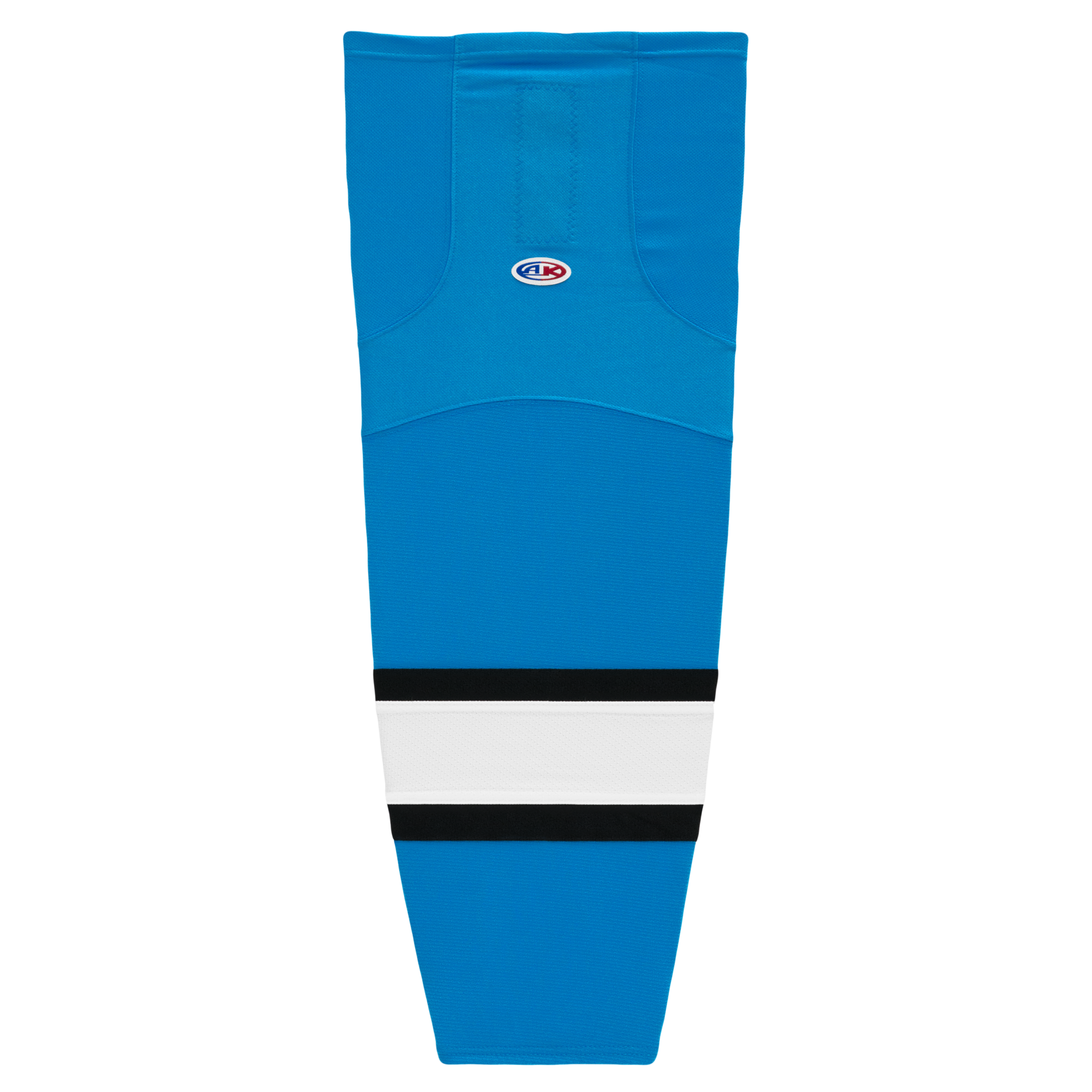 Athletic Knit (AK) HS2100-444 Pro Blue/Black/White Mesh Ice Hockey Socks - PSH Sports