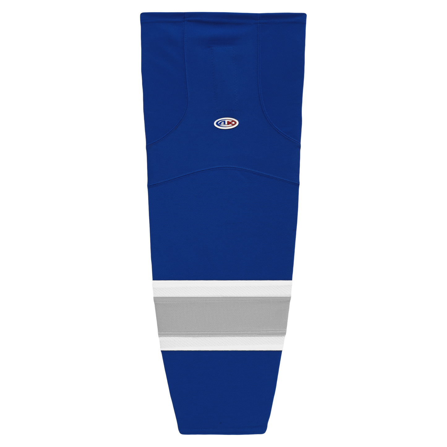 Athletic Knit (AK) HS2100-446 Royal Blue/Grey/White Mesh Ice Hockey Socks - PSH Sports
