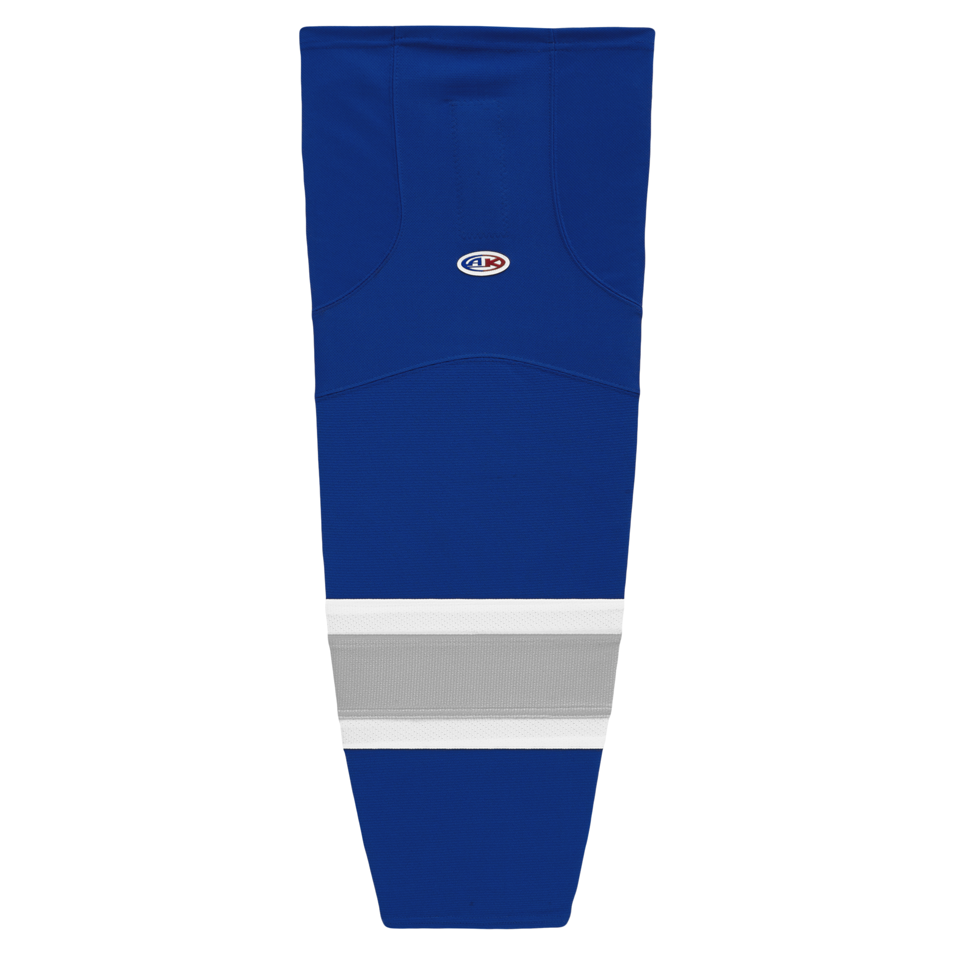 Athletic Knit (AK) HS2100-446 Royal Blue/Grey/White Mesh Ice Hockey Socks - PSH Sports