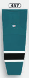 Athletic Knit (AK) HS2100-457 Pacific Teal/White/Black Mesh Ice Hockey Socks - PSH Sports