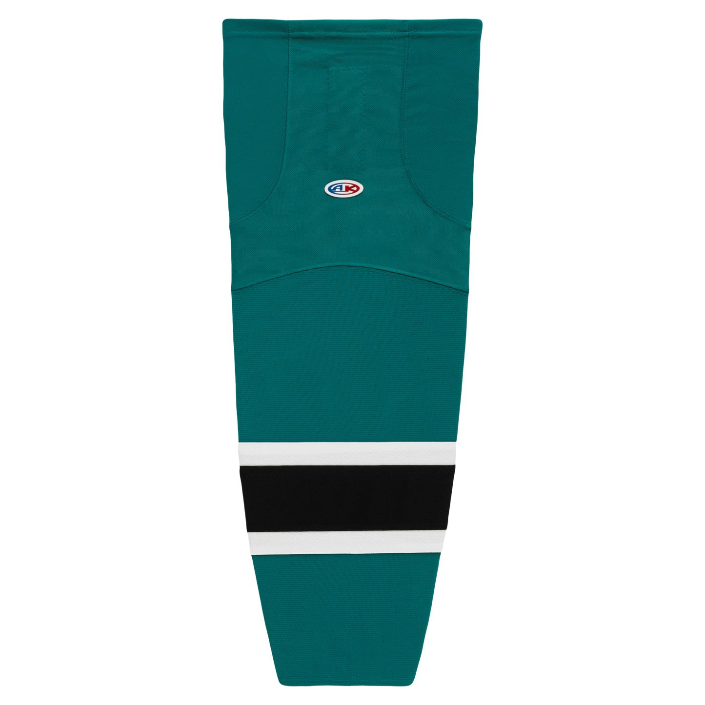 Athletic Knit (AK) HS2100-457 Pacific Teal/White/Black Mesh Ice Hockey Socks - PSH Sports