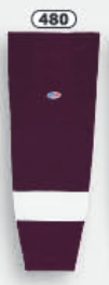 Athletic Knit (AK) HS2100-480 Peterborough Petes Maroon Mesh Ice Hockey Socks - PSH Sports