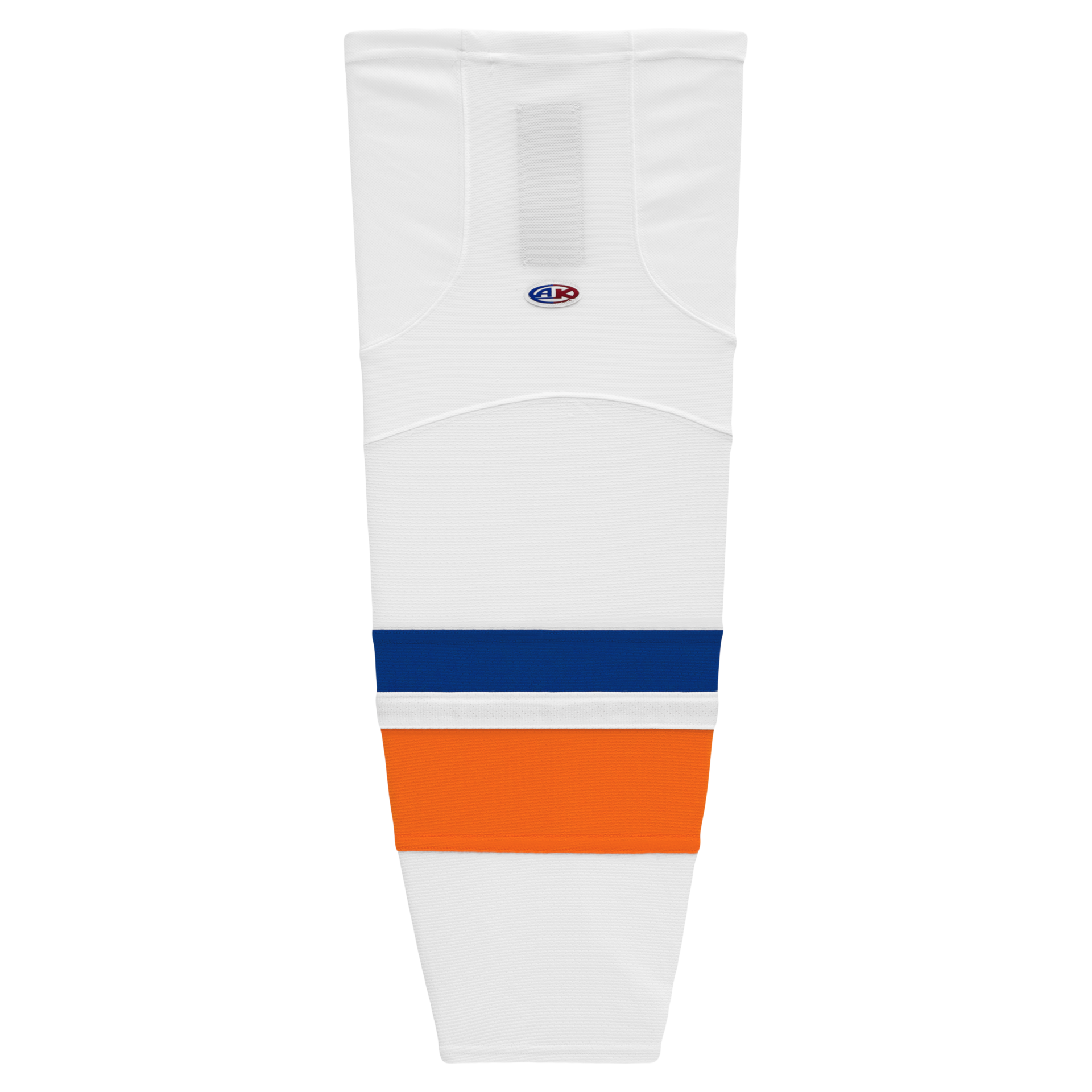 Athletic Knit (AK) HS2100-491 2010 New York Islanders White Mesh Ice Hockey Socks - PSH Sports