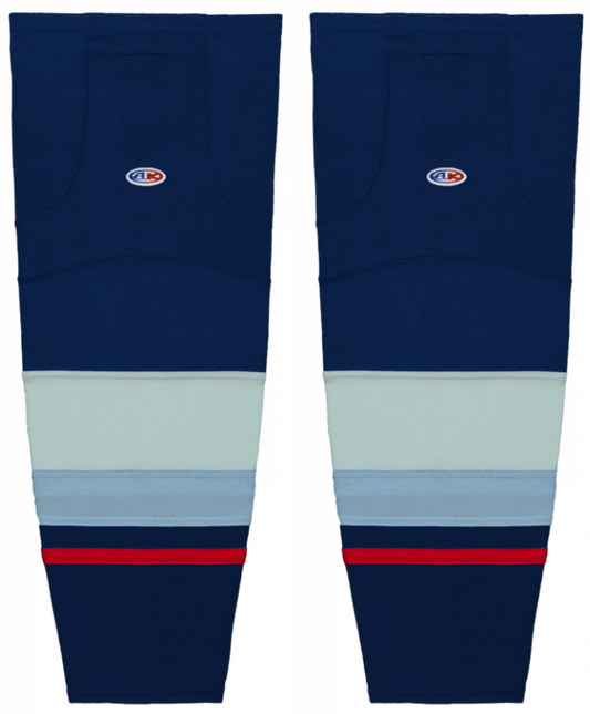 Athletic Knit (AK) HS2100-500 2021 Seattle Kraken Navy Mesh Ice Hockey Socks - PSH Sports