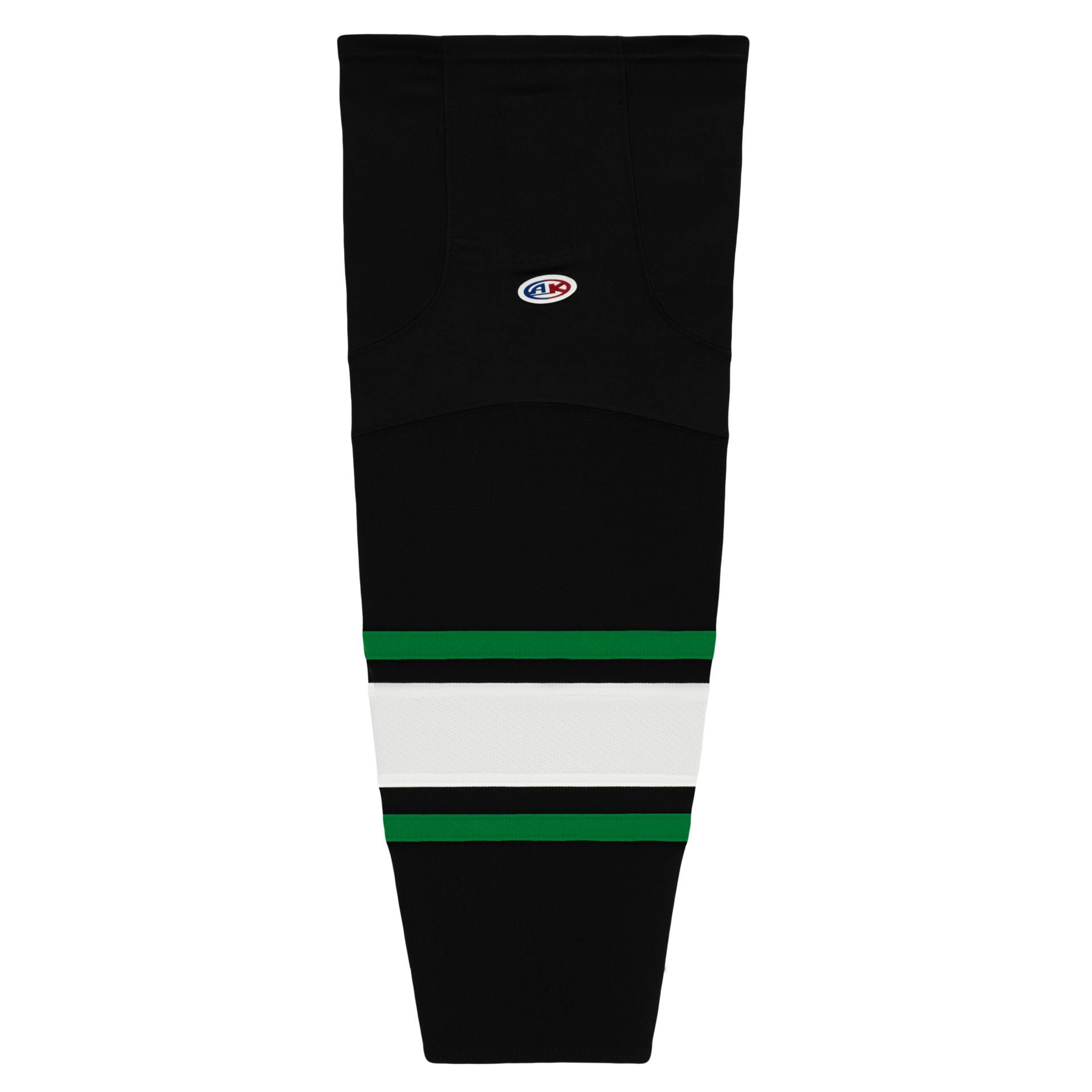 Athletic Knit (AK) HS2100-506 Dallas Stars Black Mesh Ice Hockey Socks - PSH Sports
