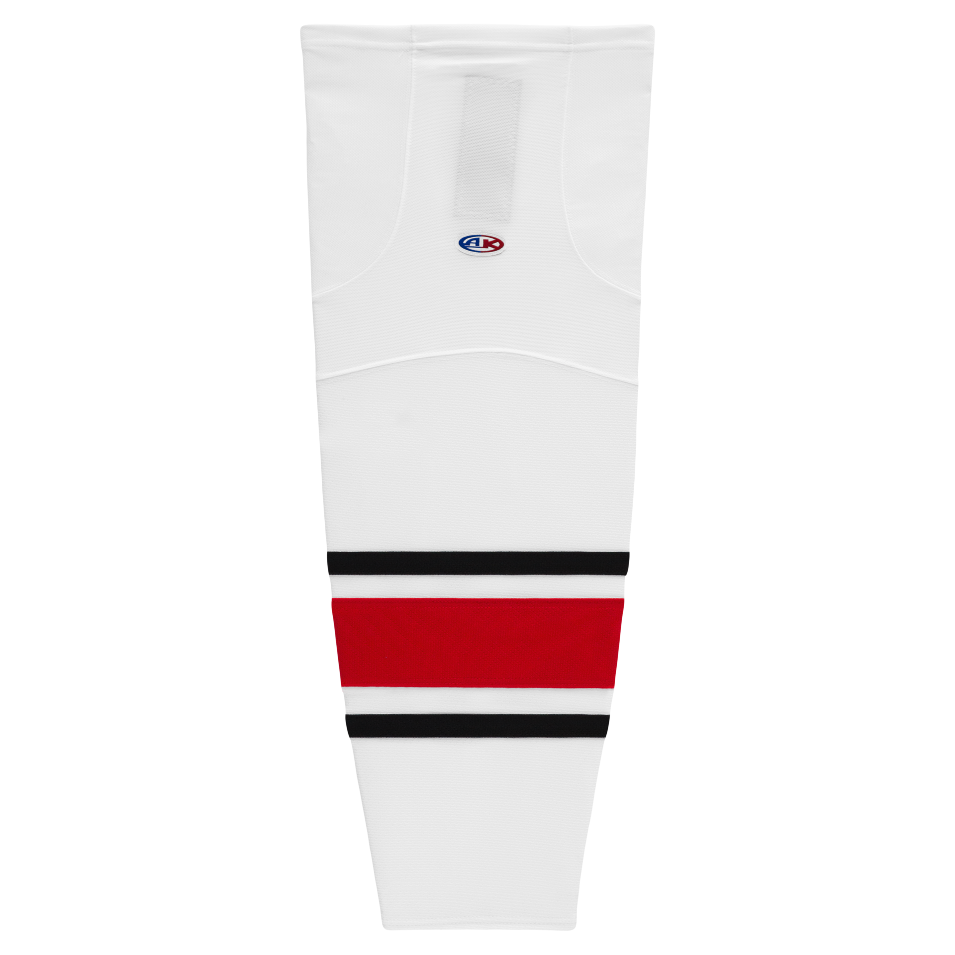 Athletic Knit (AK) HS2100-528 2013 Carolina Hurricanes White Mesh Ice Hockey Socks - PSH Sports