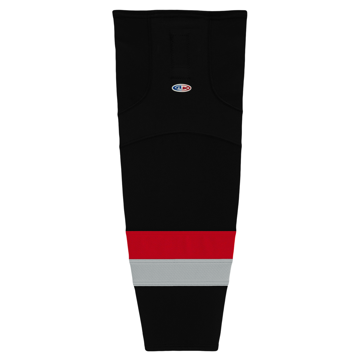 Athletic Knit (AK) HS2100-529 Carolina Hurricanes Third Black Mesh Ice Hockey Socks - PSH Sports