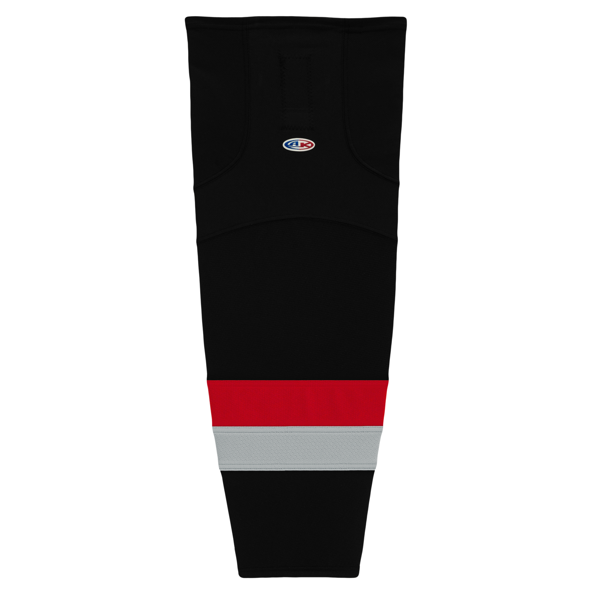 Athletic Knit (AK) HS2100-529 Carolina Hurricanes Third Black Mesh Ice Hockey Socks - PSH Sports