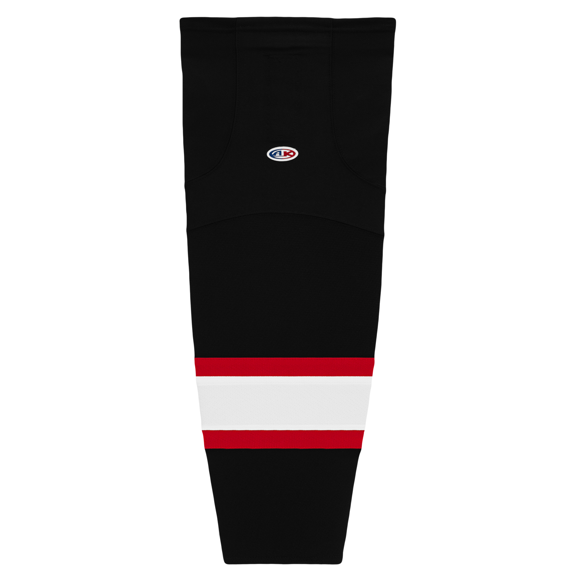 Athletic Knit (AK) HS2100-536 Ottawa Senators Black with White Stripe Mesh Ice Hockey Socks - PSH Sports