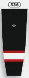 Athletic Knit (AK) HS2100-536 Ottawa Senators Black with White Stripe Mesh Ice Hockey Socks - PSH Sports